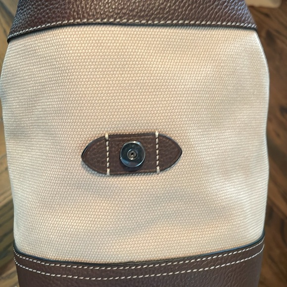 COACH Hudson Gender Neutral Canvas and Pebble Leather Small Front/Back Pack - Picture 6 of 16